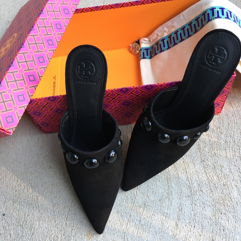 Tory Burch Georgina Stud Mules NWB